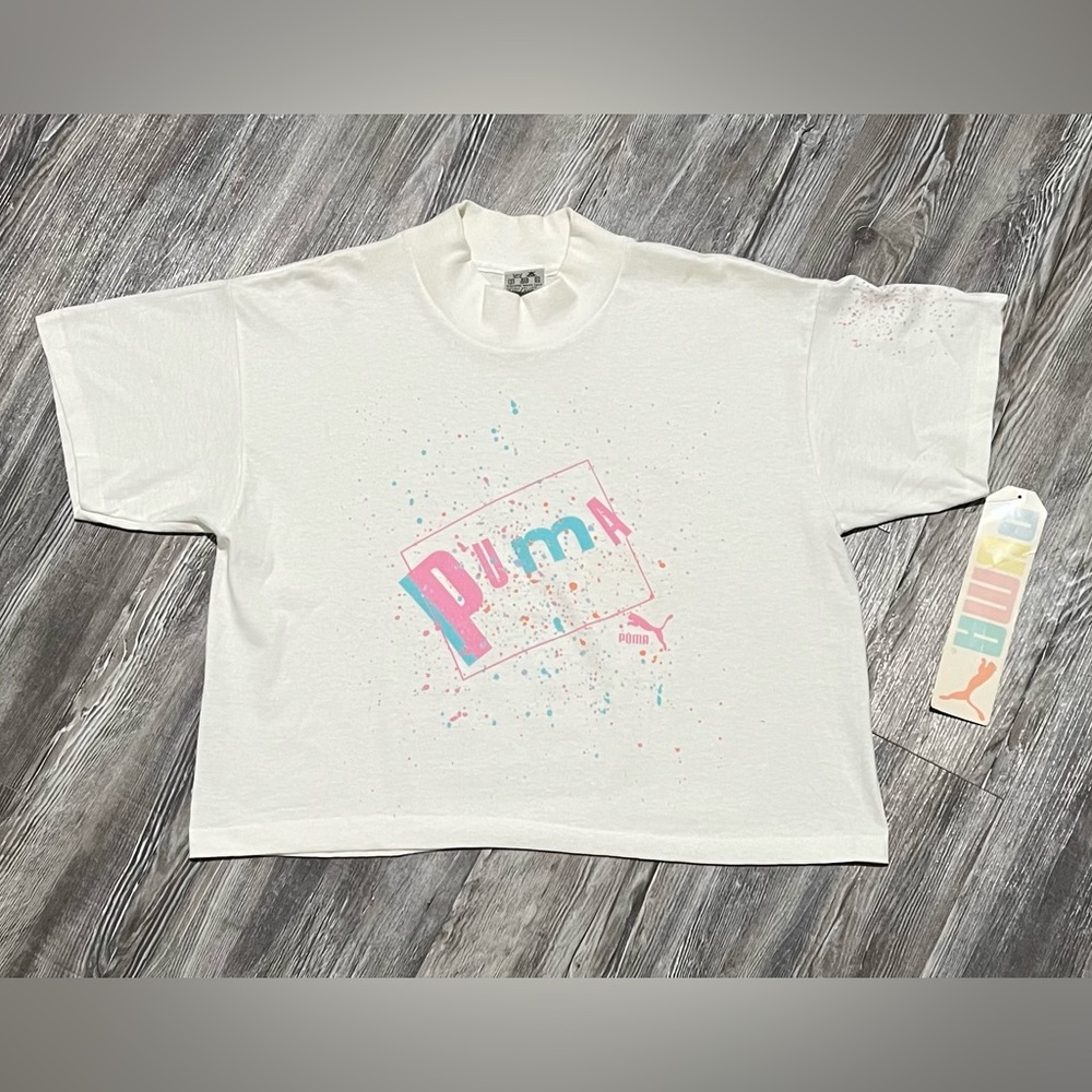 Vintage 90's NWT Puma Sport Tee One Size Fits All - Picture 1 of 7